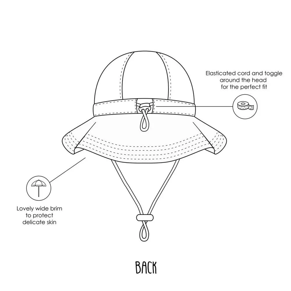 Acorn Kids: Wide Brim Sunhat Banksia Pink Green