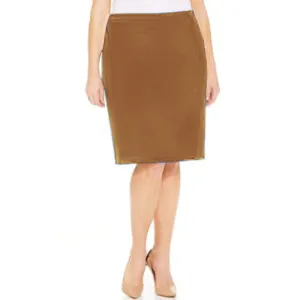 Alfani Brown Classic Pencil Skirt Plus Size