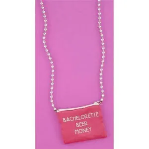 Bachelorette Beer Money Necklace