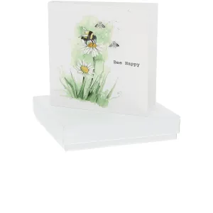 Bee Happy 6mm Sterling Silver Bee Stud Earrings