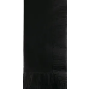 Black Velvet Dinner Napkins 2Ply 1/8Fld 100/Pkg