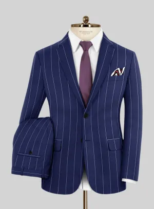 Caccioppoli Sun Dream Omiro Royal Blue Wool Silk Suit