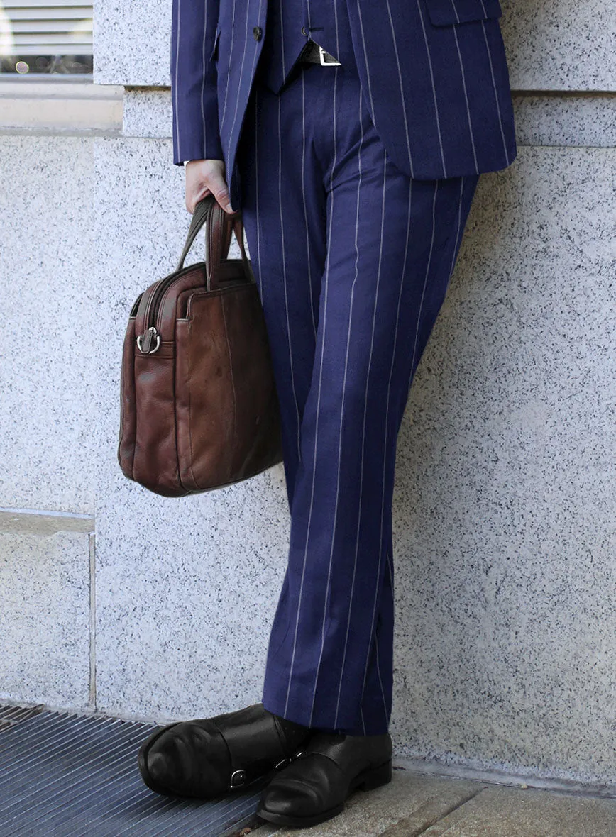 Caccioppoli Sun Dream Omiro Royal Blue Wool Silk Suit