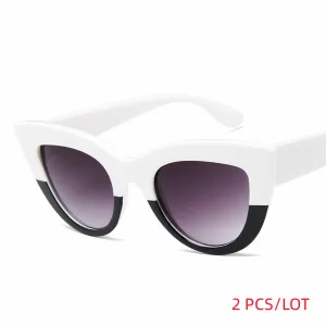 Cat Eye Fashion Sunglasses Women Vintage Luxury Brand Designer Black Glasses Sun Glasses For female UV400 Eyewear Shades