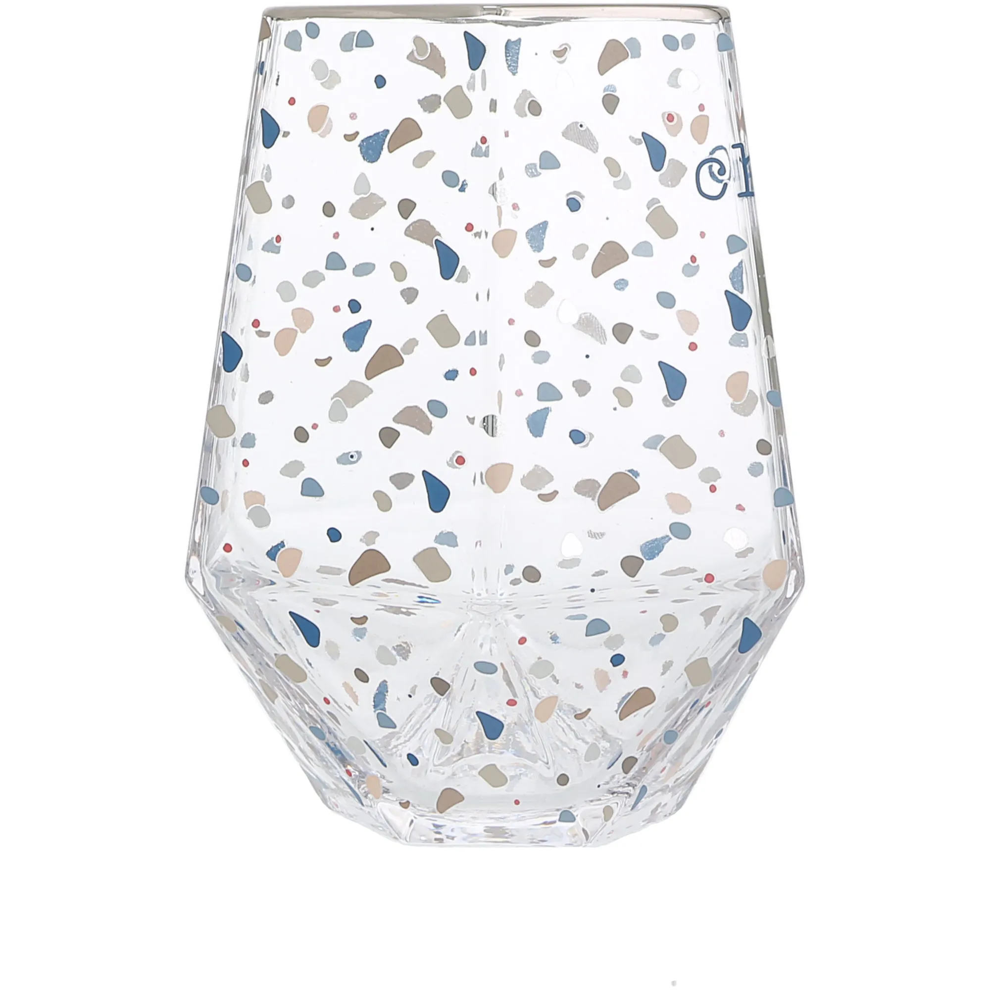 Cheers to 19 16 oz Geometric Glass