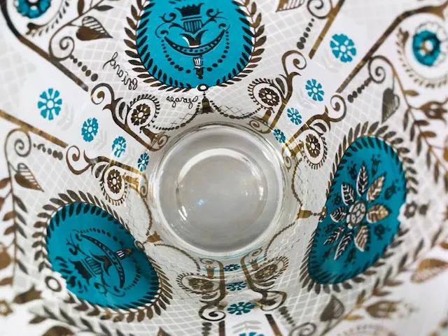 Georges Briard Signed Mid-Century Royal Double Old Fashion Glasses (Set of 6)