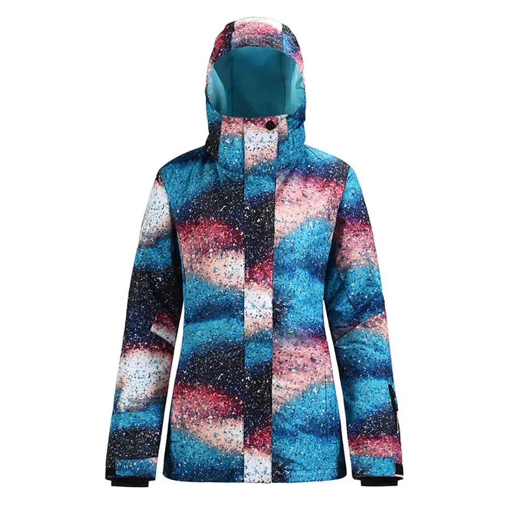 HOTIAN Women's 3D Neckline Dynamic Fashion Snowboard Ski Jacket