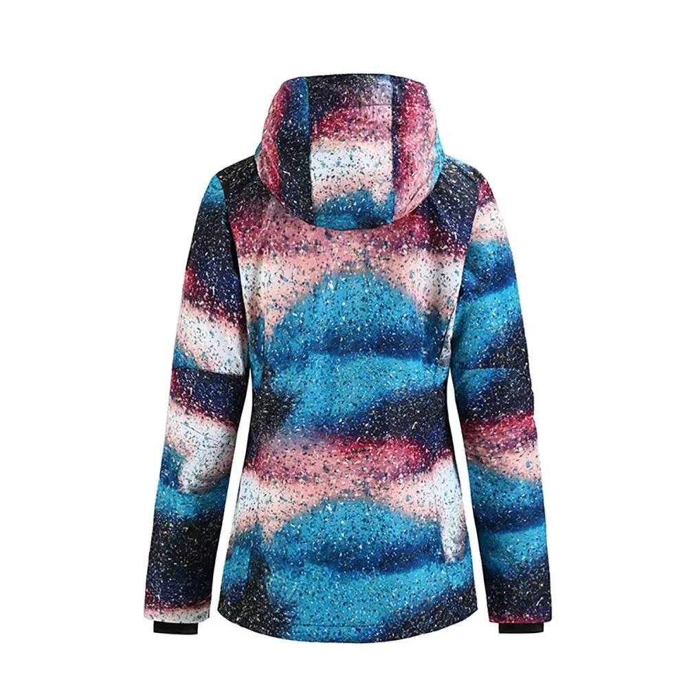HOTIAN Women's 3D Neckline Dynamic Fashion Snowboard Ski Jacket