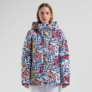 HOTIAN Women's 3D Neckline Dynamic Fashion Snowboard Ski Jacket