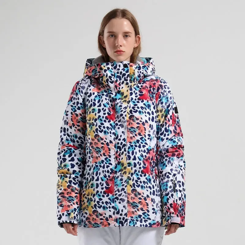 HOTIAN Women's 3D Neckline Dynamic Fashion Snowboard Ski Jacket