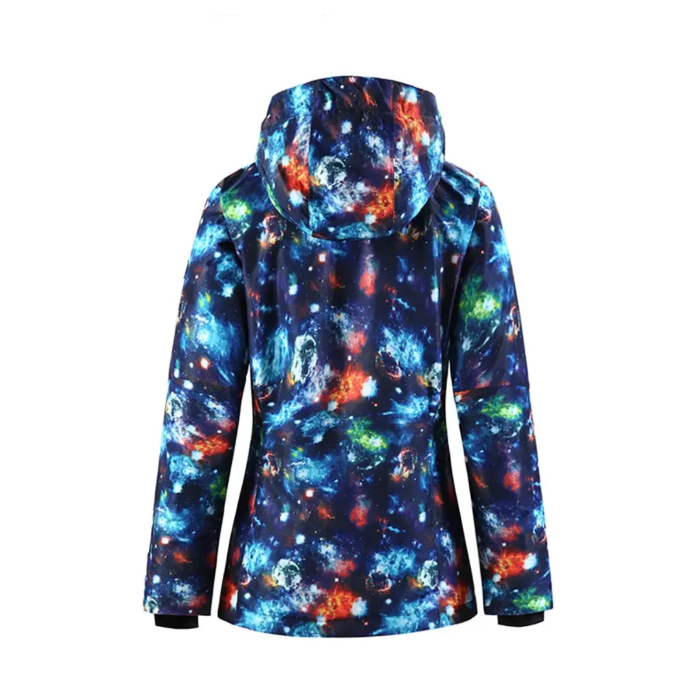 HOTIAN Women's 3D Neckline Dynamic Fashion Snowboard Ski Jacket