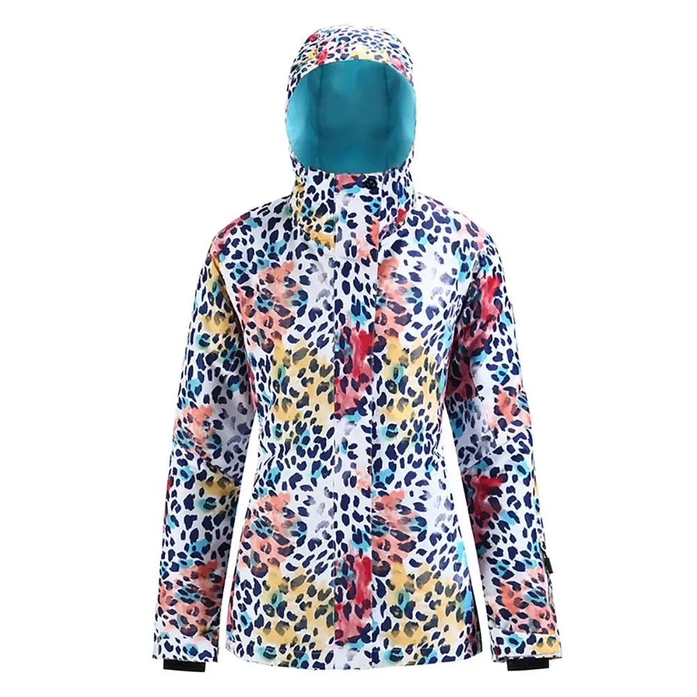 HOTIAN Women's 3D Neckline Dynamic Fashion Snowboard Ski Jacket