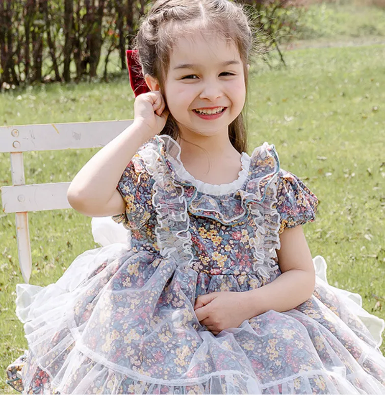 Kawai Kid Lolita Floral Dress