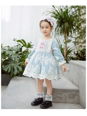 Kid Lolita Lace Embroidery Dress