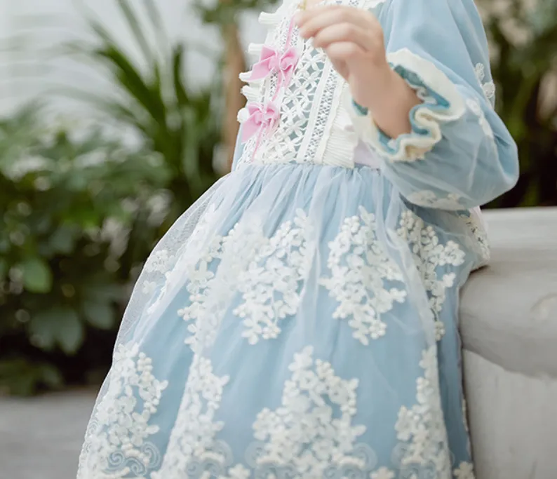 Kid Lolita Lace Embroidery Dress