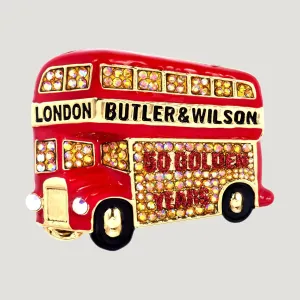 London Bus 50 Golden Years Brooch