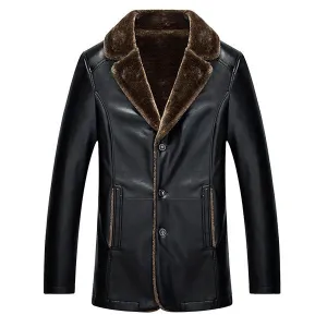 Mens PU Leather Jacket