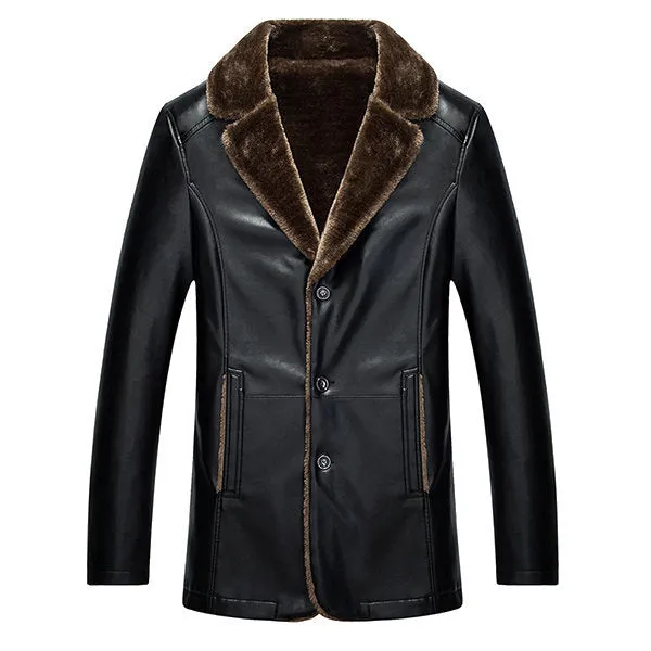 Mens PU Leather Jacket