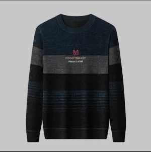 Men's Winter Round Neck Plush Thickened Sweater S98217671 4XL