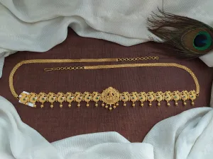 Peacock Design & Goddess Lakshmi ji Adorned Hip Chain