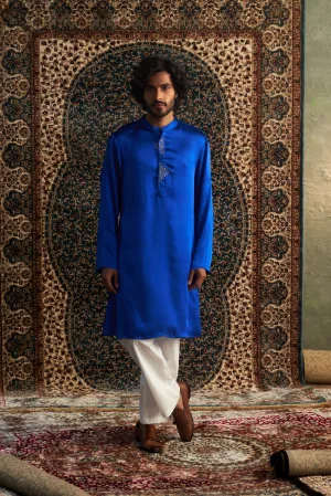 Prarambh Embroidered Placket Kurta Set