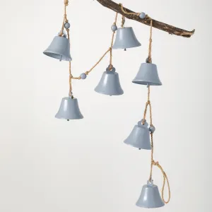 Rope and Gray Metal Bell Garland
