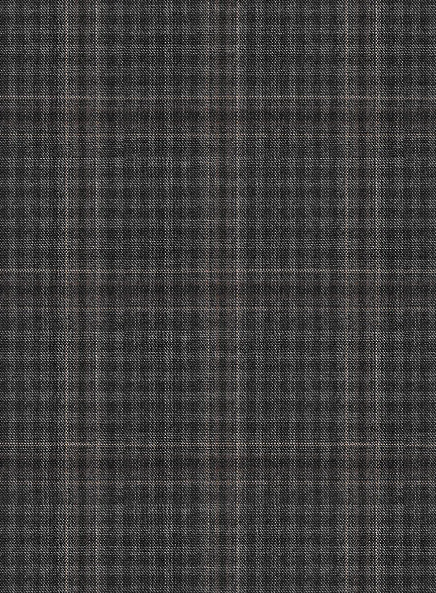 Scabal Azel Black Wool Pants