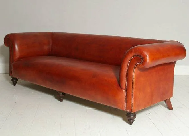 The Goderich Un-Buttoned Sofa – Whiskey Leather
