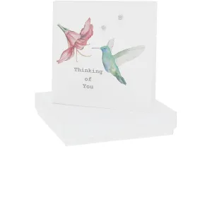 Thinking of You 4mm Sterling Silver Cubic Zirconia Stud Earrings