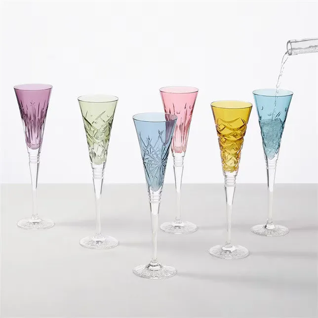 Waterford Winter Wonders Coloured Flutes - Set of 6