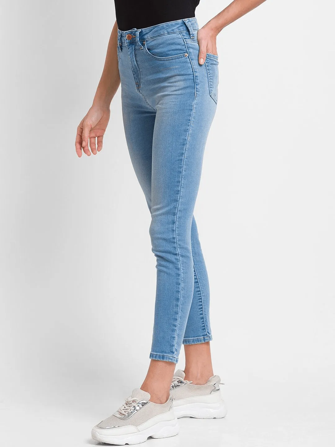 Women Skinny Fit Light Fade Jeans - 1011001